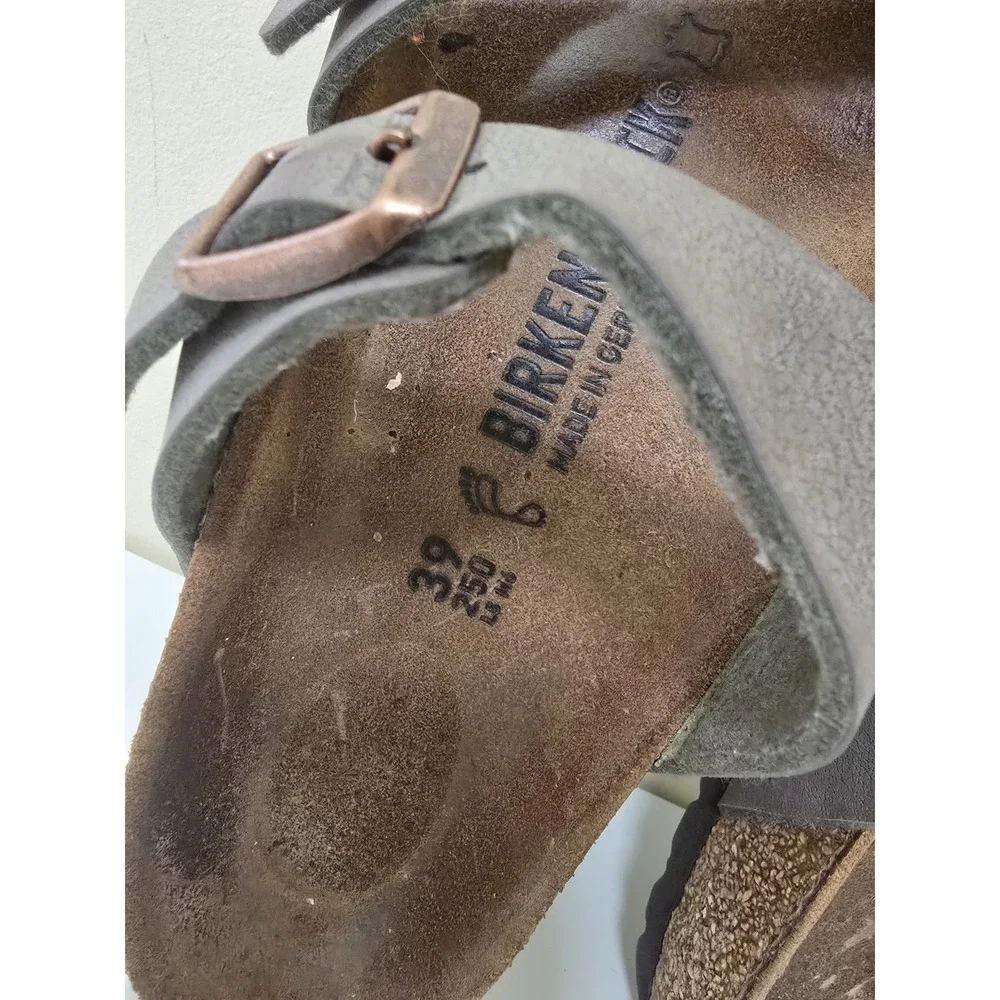 Birkenstock Mayari Single Toe Strappy Thong Sandal Size EU 39 US 8 Mocha
